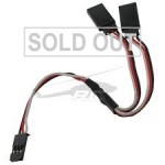FUTABA Straight Y lead 26AWG 300